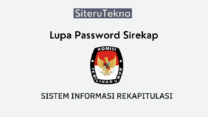 Lupa Password Sirekap